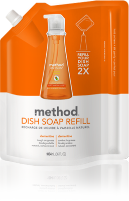 COMPANY INFO Product Description. Mrs. Meyer's Clean Day Rosemary Liquid Hand Soap Refill will ensure that you never run out of hand soap. Packaged in a handy pouch and made with 40% less plastic than traditional plastic refills containers.